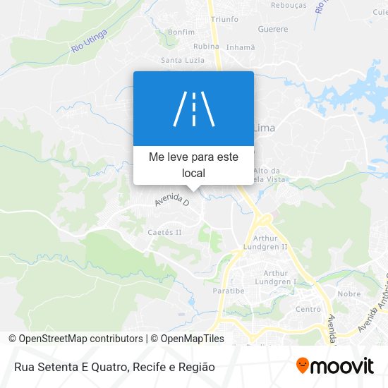 Rua Setenta E Quatro mapa