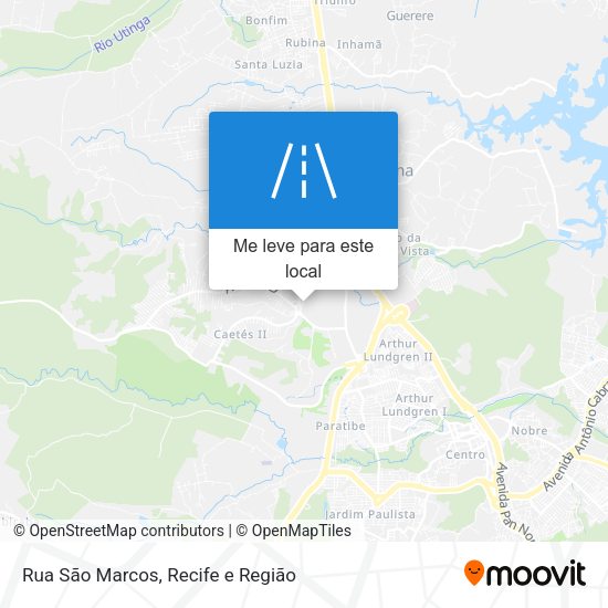 Rua São Marcos mapa