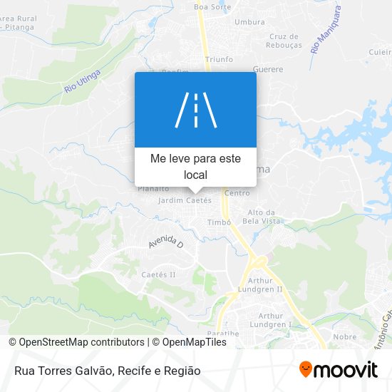 Rua Torres Galvão mapa