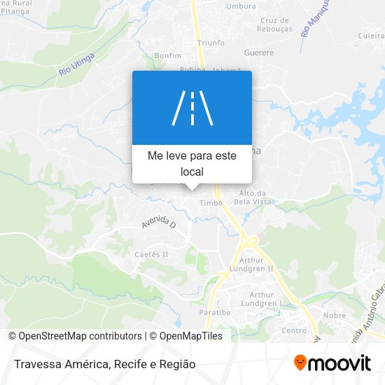 Travessa América mapa