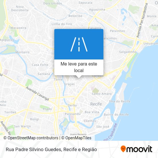 Rua Padre Silvino Guedes mapa