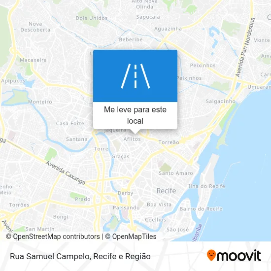 Rua Samuel Campelo mapa