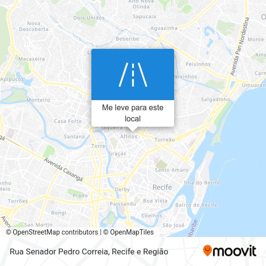 Rua Senador Pedro Correia mapa