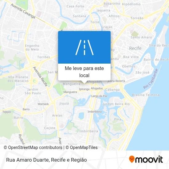 Rua Amaro Duarte mapa