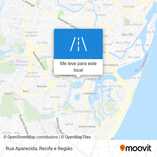 Rua Aparecida mapa