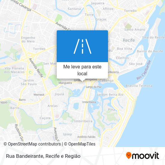 Rua Bandeirante mapa