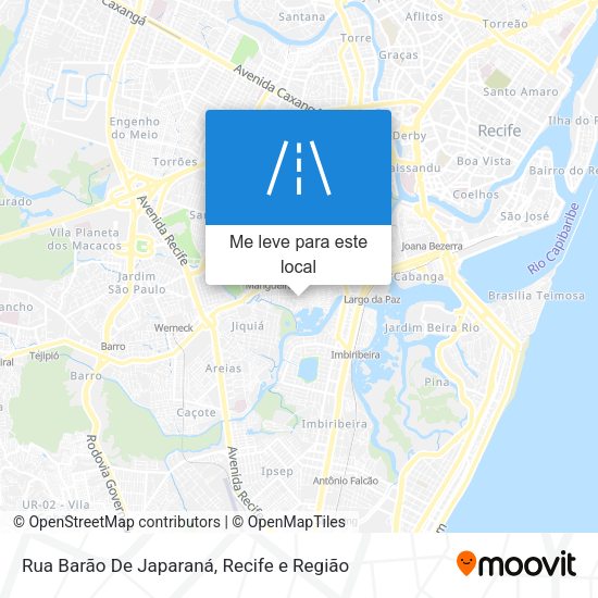 Rua Barão De Japaraná mapa