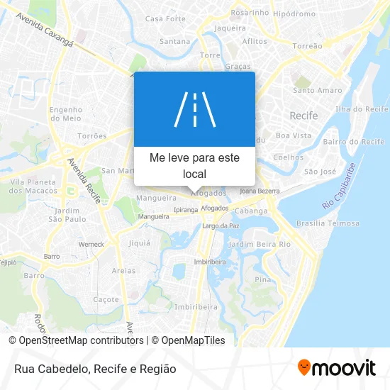 Rua Cabedelo mapa