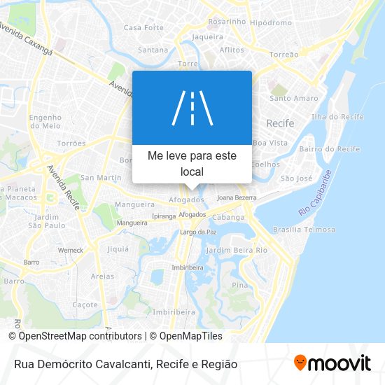 Rua Demócrito Cavalcanti mapa