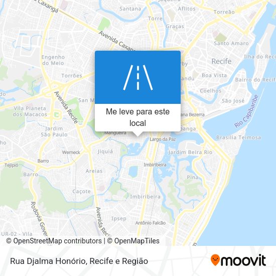 Rua Djalma Honório mapa