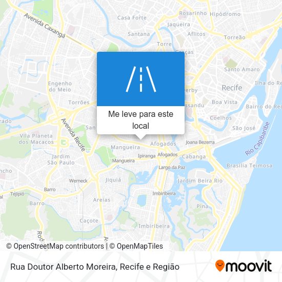 Rua Doutor Alberto Moreira mapa