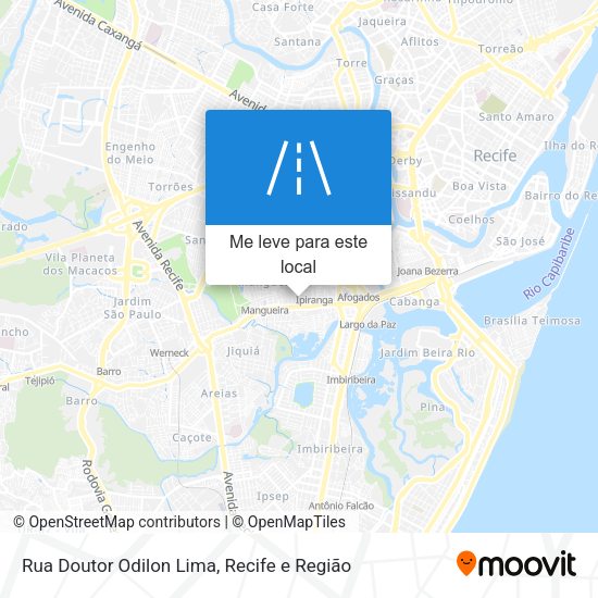 Rua Doutor Odilon Lima mapa