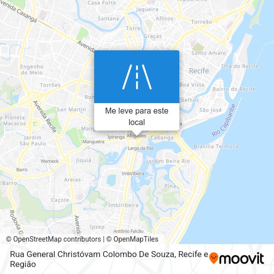 Rua General Christóvam Colombo De Souza mapa