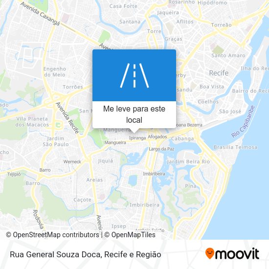 Rua General Souza Doca mapa