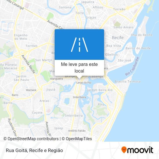 Rua Goitá mapa