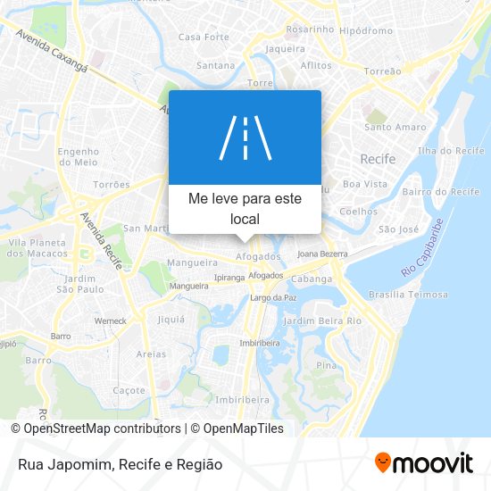 Rua Japomim mapa
