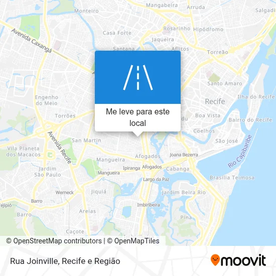 Rua Joinville mapa