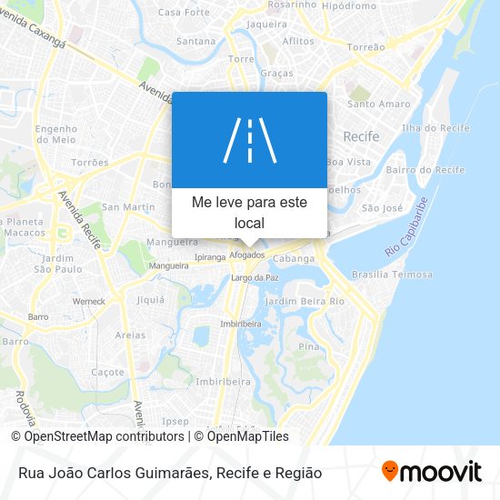 Rua João Carlos Guimarães mapa