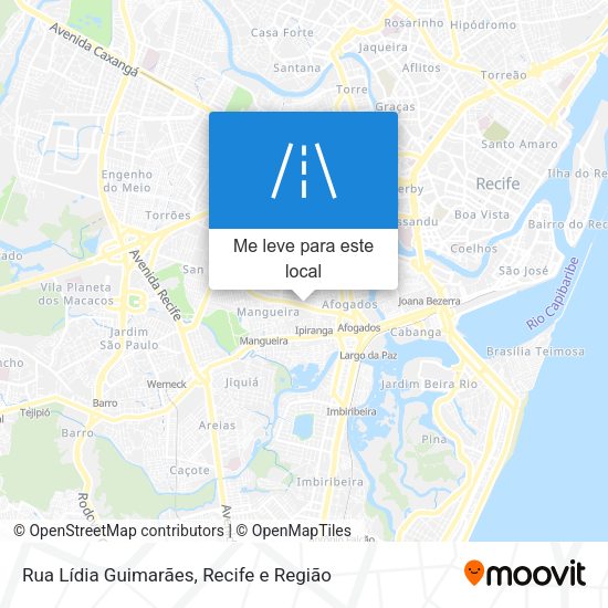 Rua Lídia Guimarães mapa