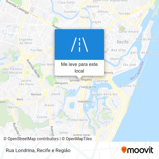 Rua Londrina mapa