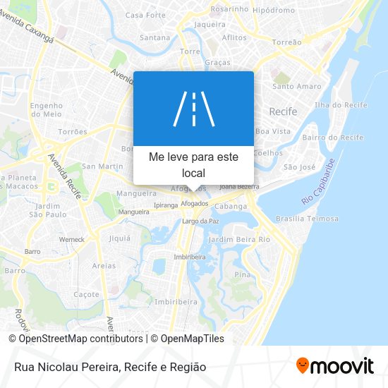 Rua Nicolau Pereira mapa