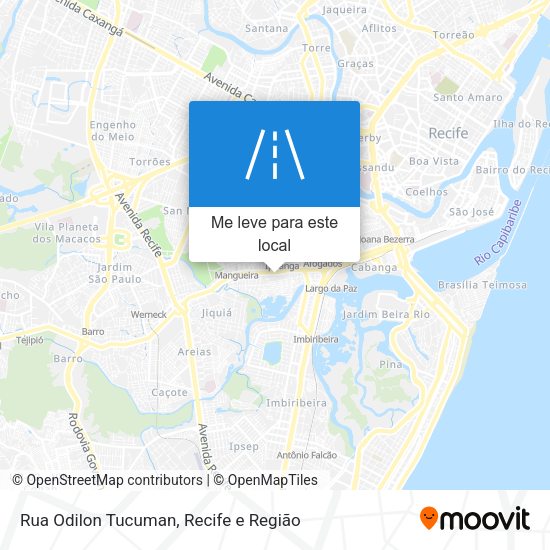 Rua Odilon Tucuman mapa