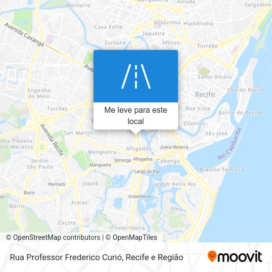 Rua Professor Frederico Curió mapa