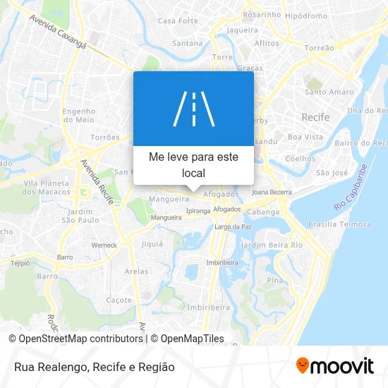 Rua Realengo mapa