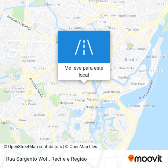 Rua Sargento Wolf mapa
