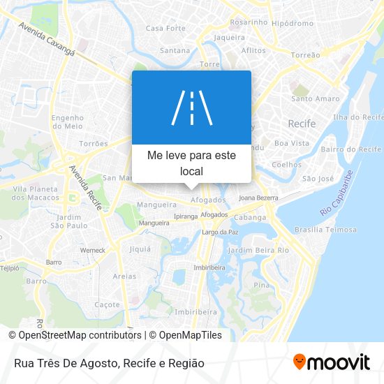 Rua Três De Agosto mapa