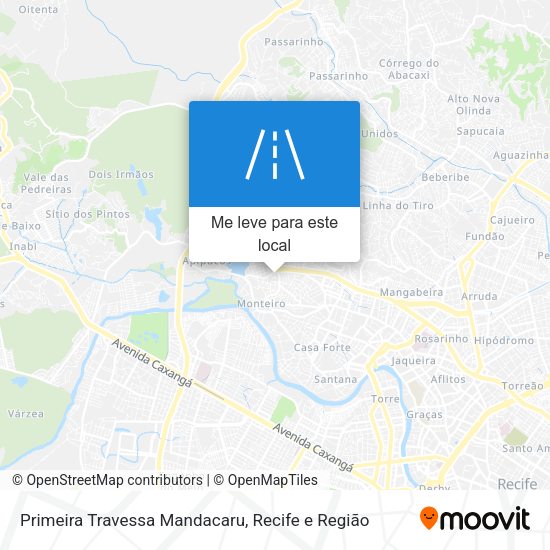 Primeira Travessa Mandacaru mapa