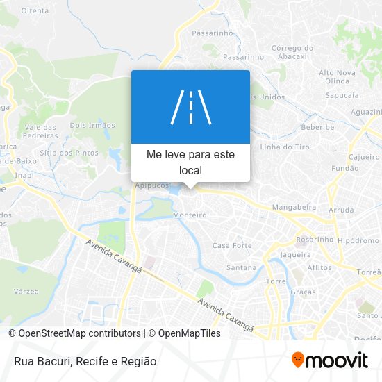 Rua Bacuri mapa