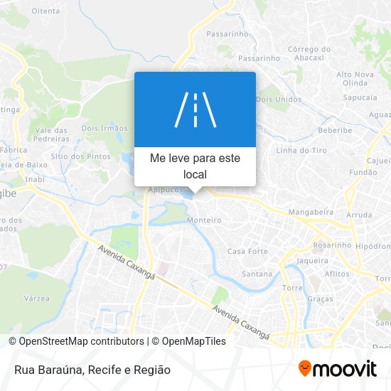 Rua Baraúna mapa