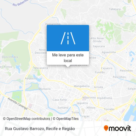 Rua Gustavo Barrozo mapa
