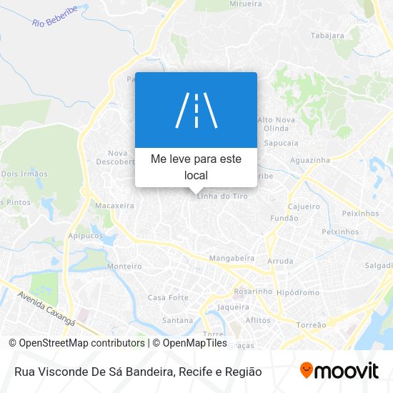 Rua Visconde De Sá Bandeira mapa