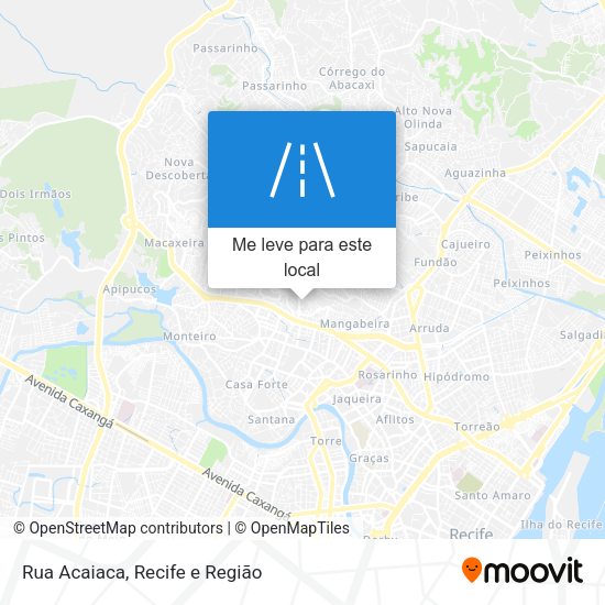 Rua Acaiaca mapa