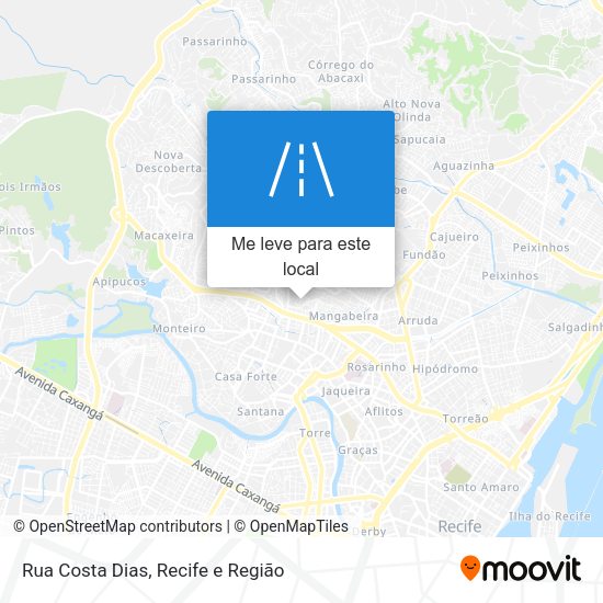 Rua Costa Dias mapa