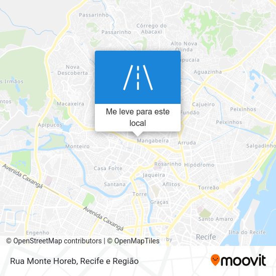 Rua Monte Horeb mapa