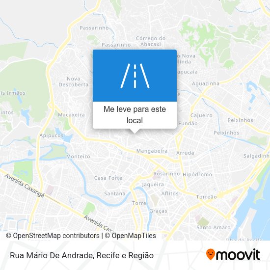 Rua Mário De Andrade mapa