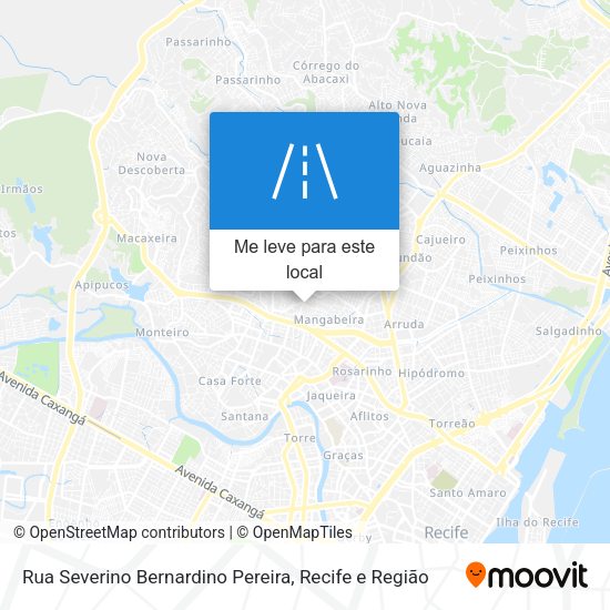 Rua Severino Bernardino Pereira mapa
