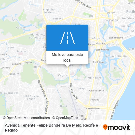Avenida Tenente Felipe Bandeira De Melo mapa