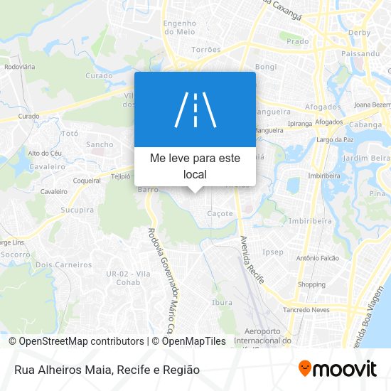 Rua Alheiros Maia mapa