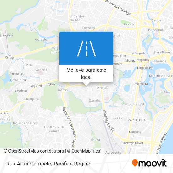 Rua Artur Campelo mapa