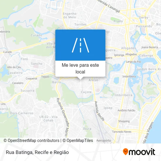 Rua Batinga mapa