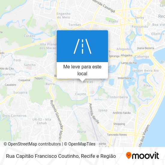 Rua Capitão Francisco Coutinho mapa