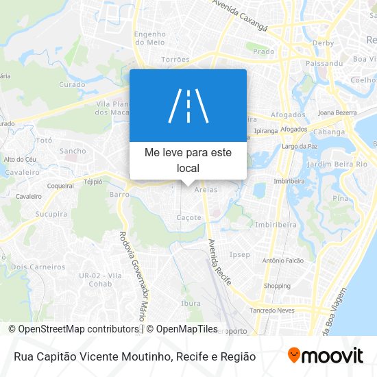 Rua Capitão Vicente Moutinho mapa