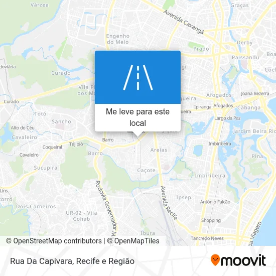 Rua Da Capivara mapa