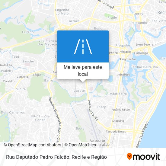 Rua Deputado Pedro Falcão mapa