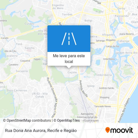 Rua Dona Ana Aurora mapa