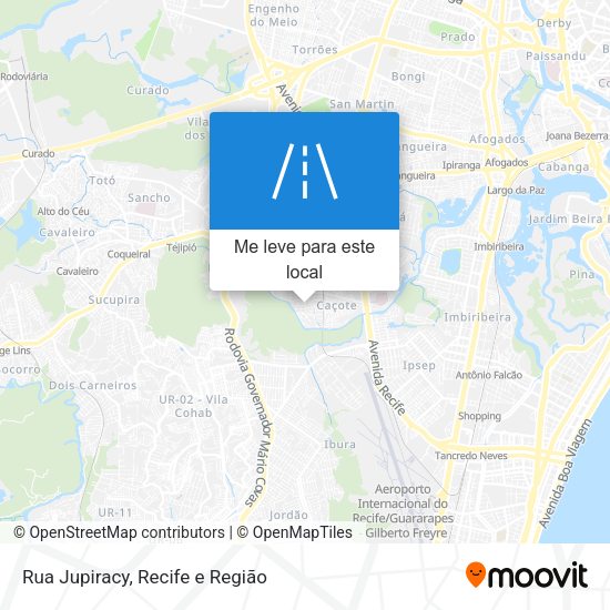 Rua Jupiracy mapa